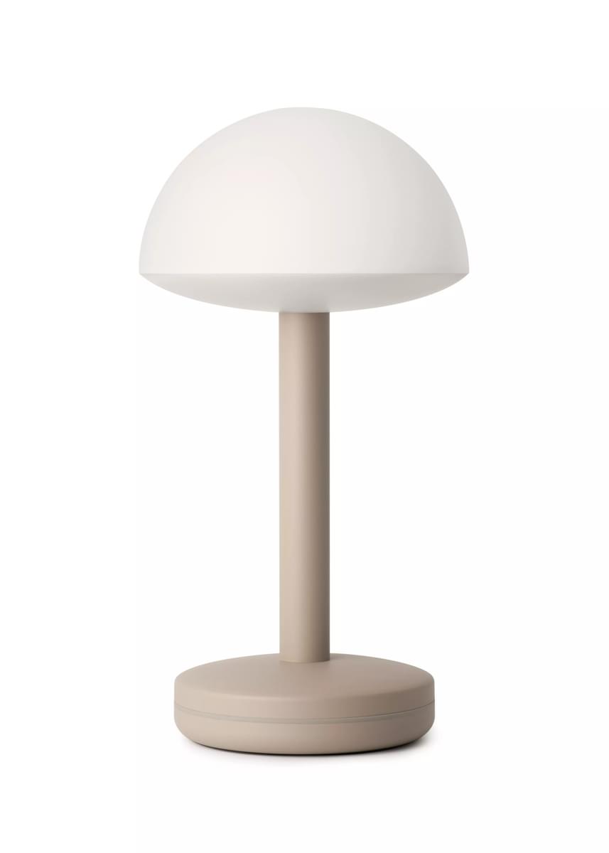 Humble Bug Beige Frosted oplaadbare tafellamp - HUMTL00305 afbeelding